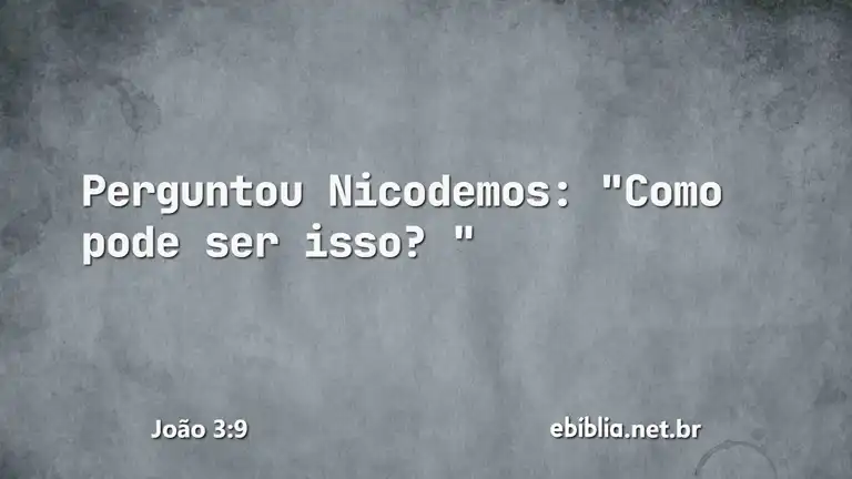 João 3:9