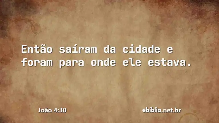 João 4:30