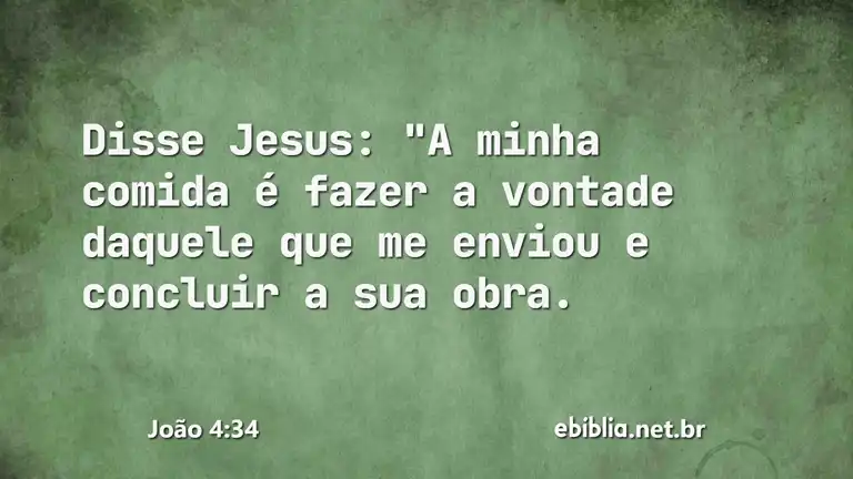 João 4:34