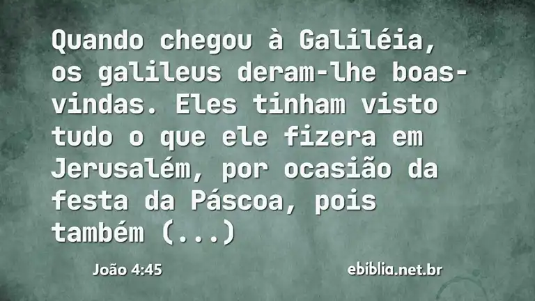 João 4:45