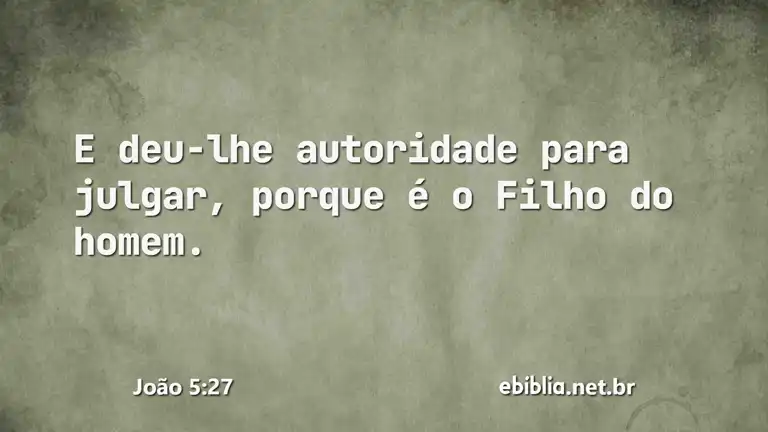 João 5:27