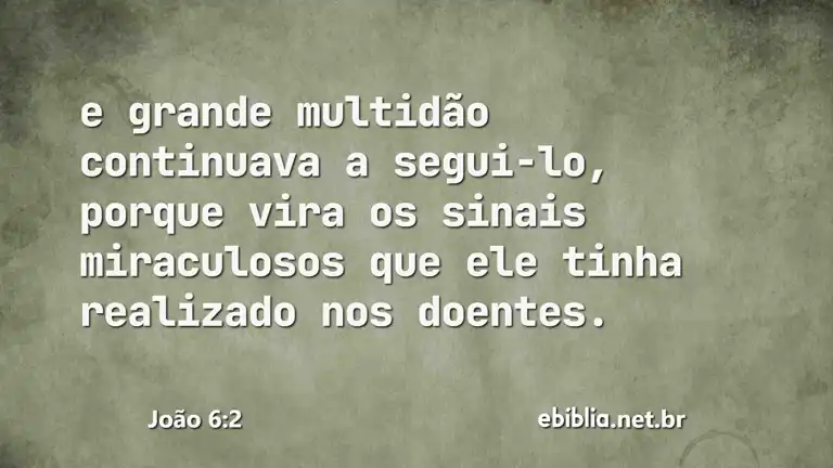 João 6:2