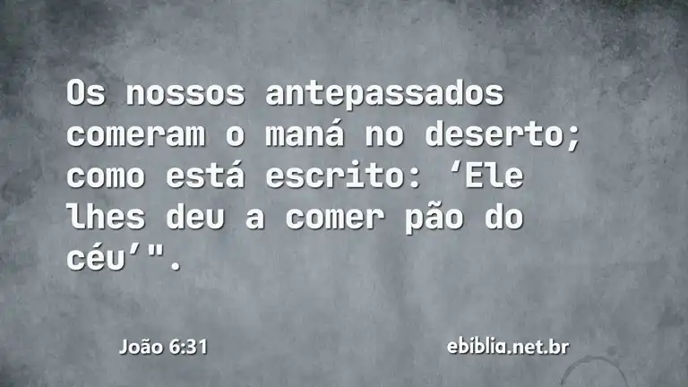 João 6:31