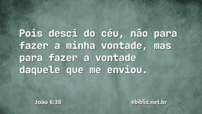 João 6:38