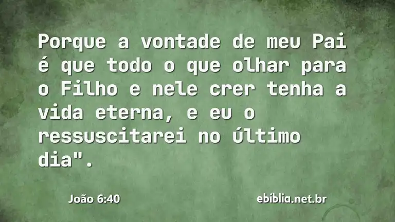 João 6:40