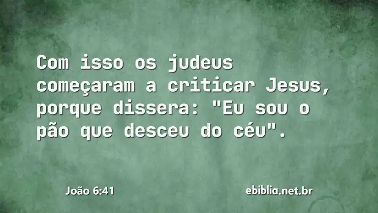 João 6:41