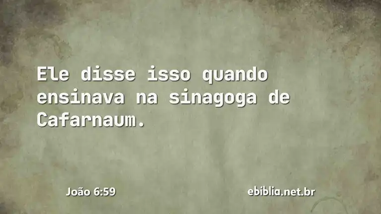 João 6:59