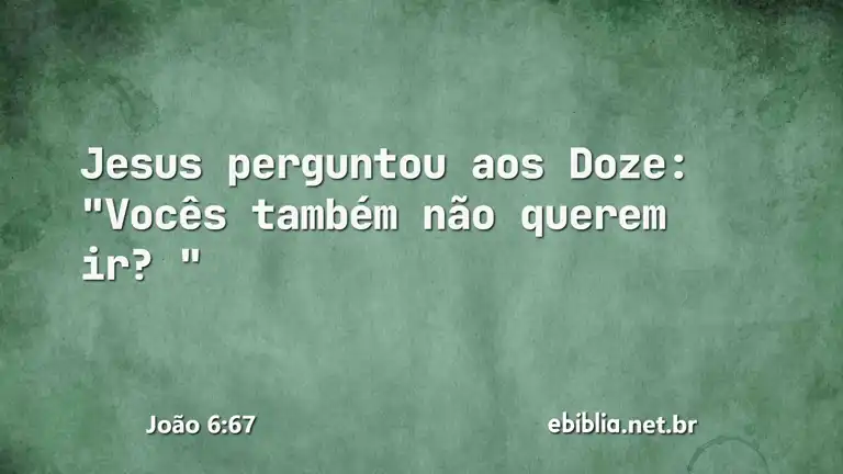 João 6:67