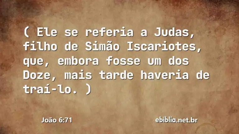 João 6:71