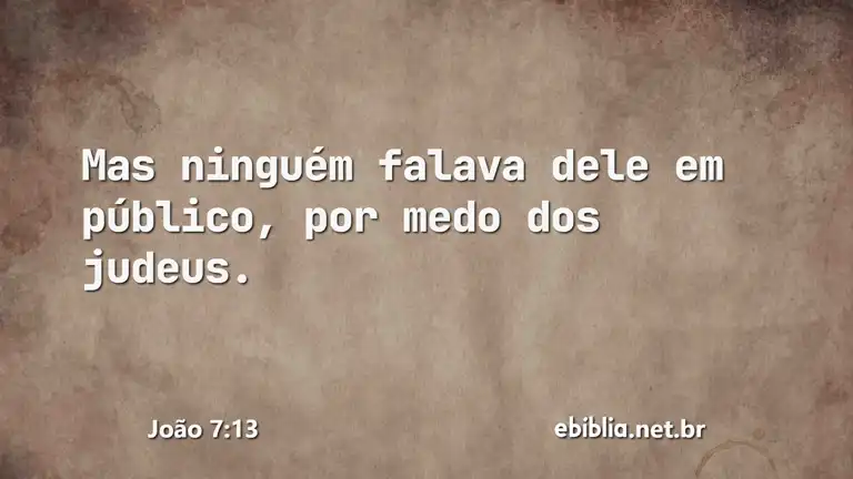 João 7:13