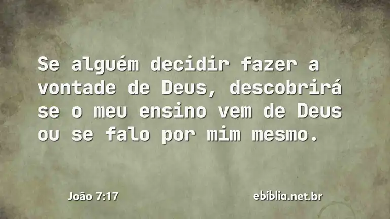 João 7:17