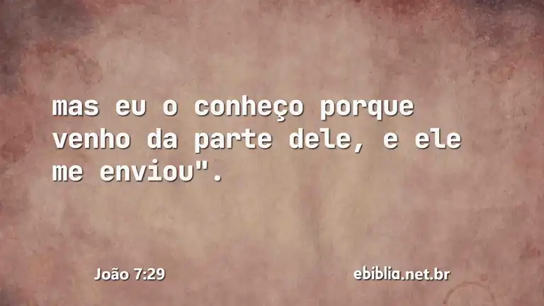 João 7:29