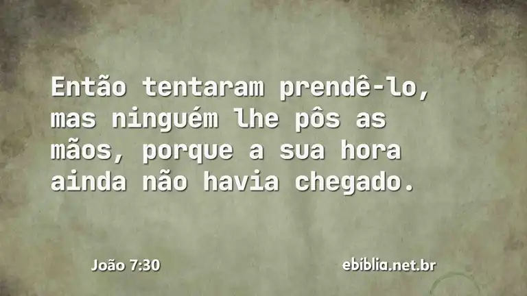 João 7:30