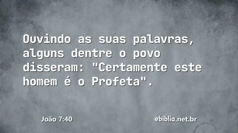 João 7:40