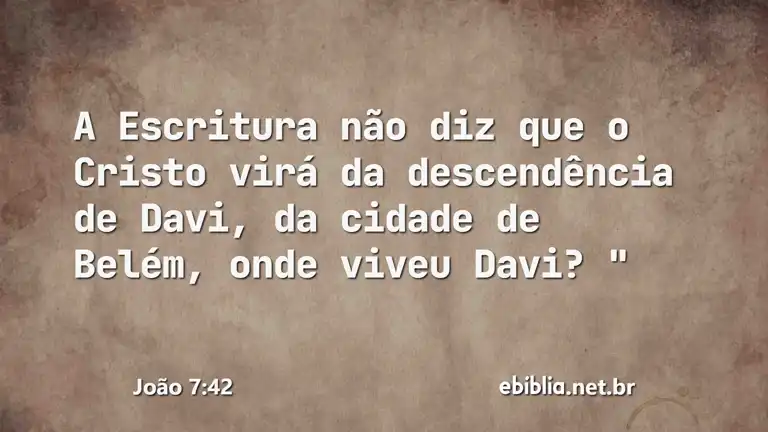 João 7:42