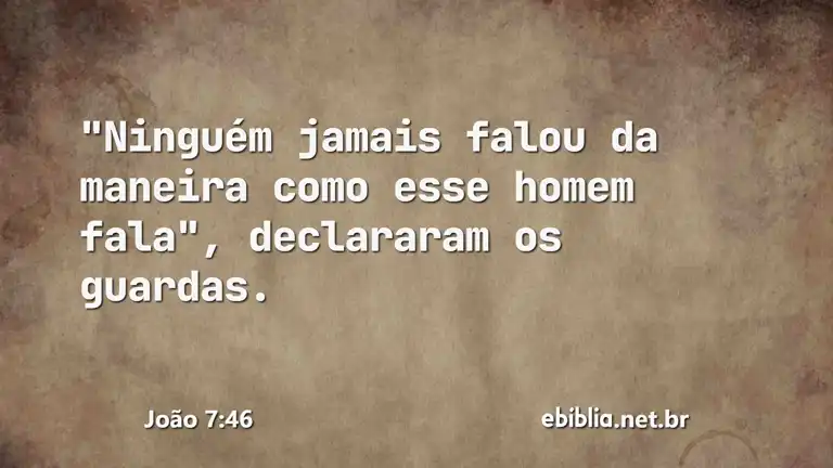 João 7:46