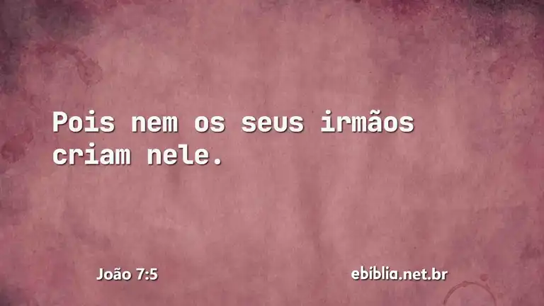 João 7:5