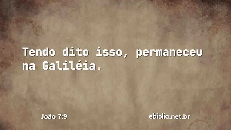 João 7:9