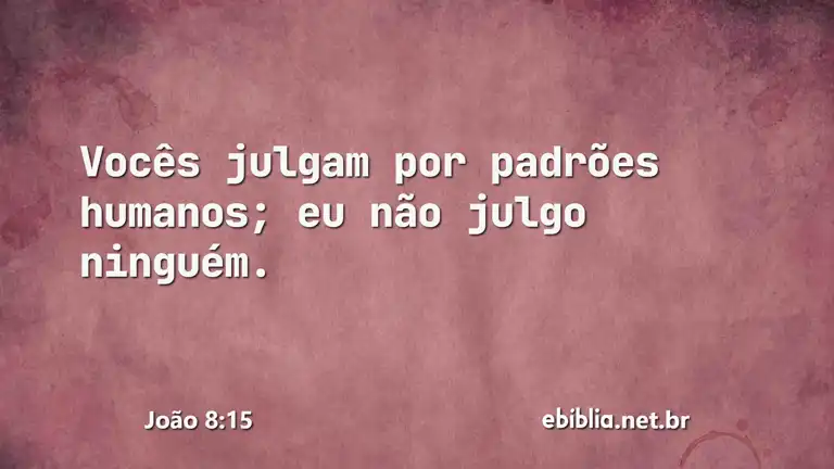 João 8:15