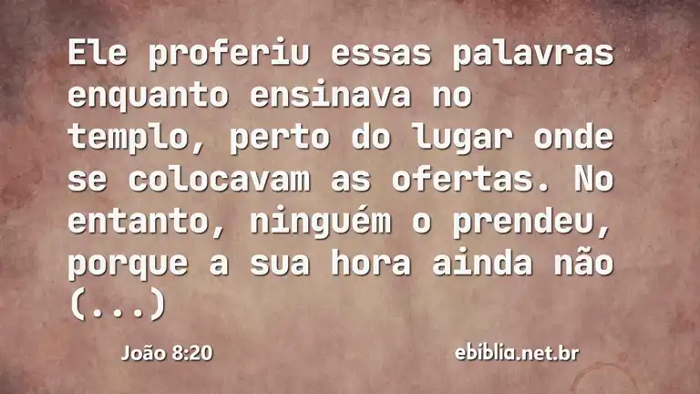 João 8:20