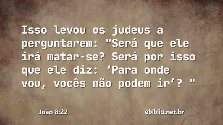 João 8:22