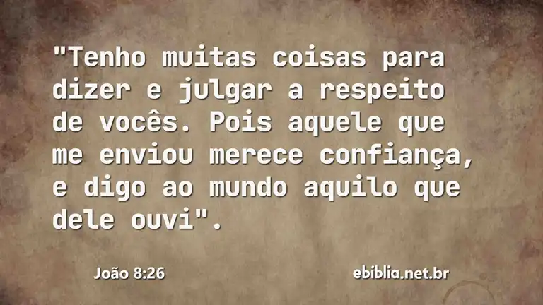 João 8:26