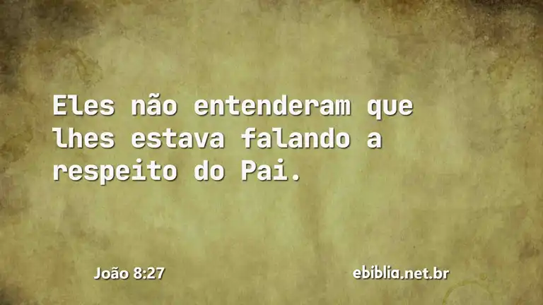 João 8:27