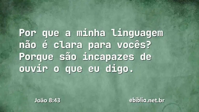 João 8:43