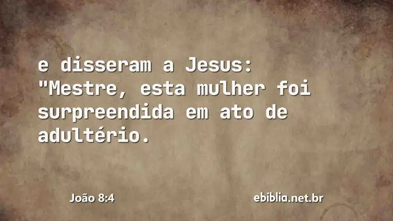 João 8:4