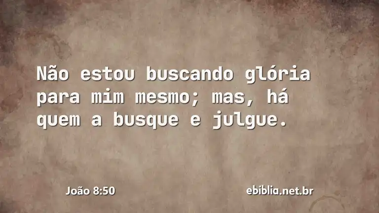 João 8:50