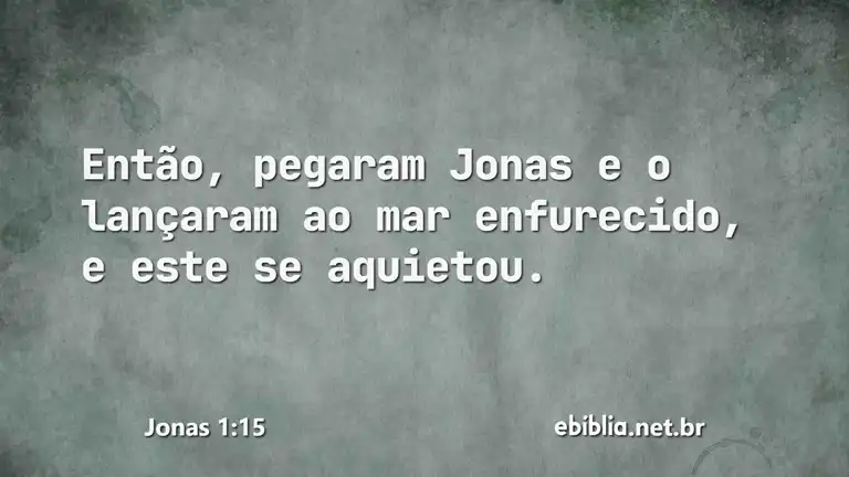 Jonas 1:15