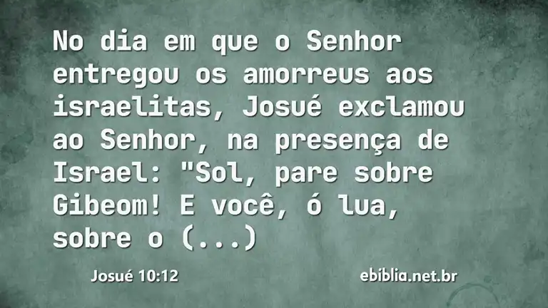 Josué 10:12