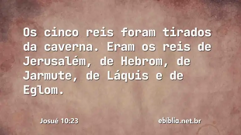 Josué 10:23