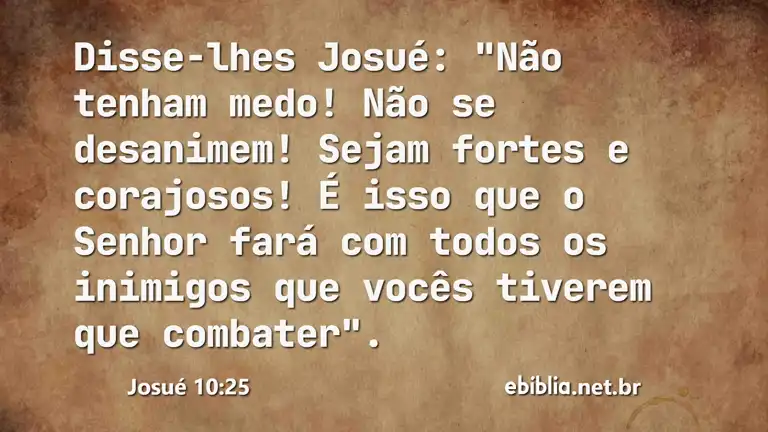 Josué 10:25