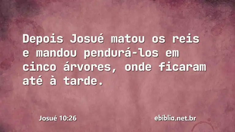 Josué 10:26