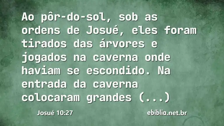 Josué 10:27