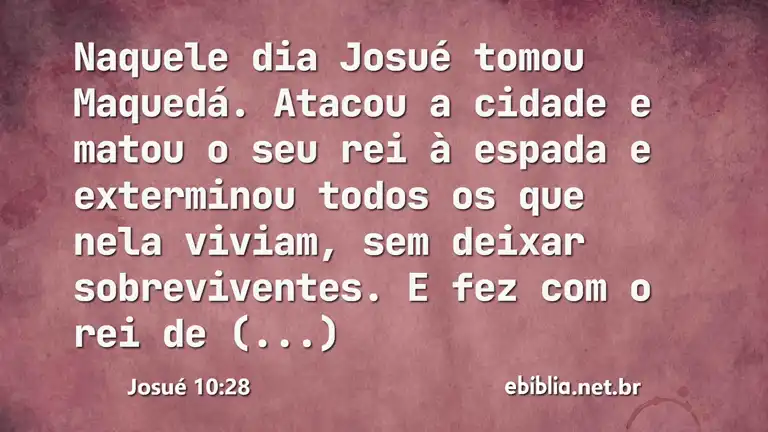 Josué 10:28