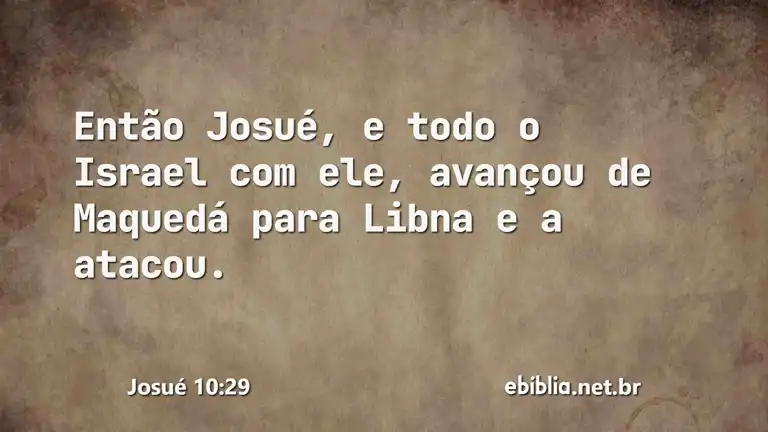 Josué 10:29