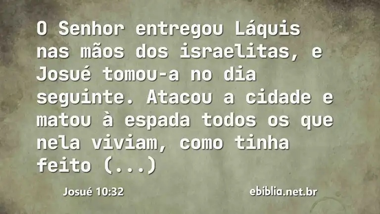 Josué 10:32