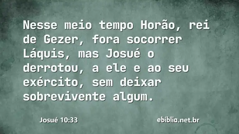 Josué 10:33