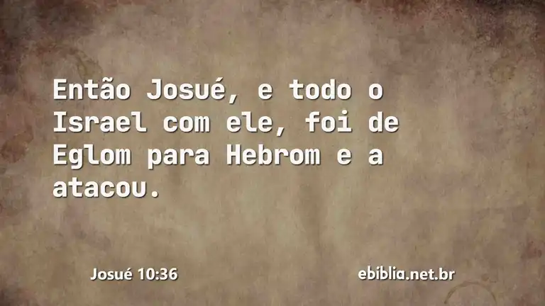 Josué 10:36