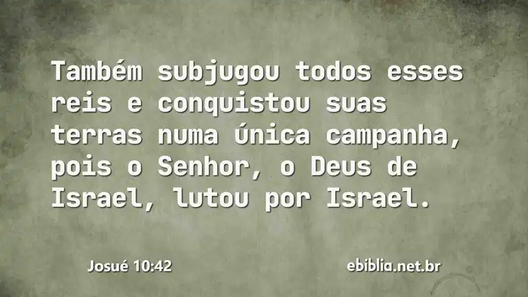 Josué 10:42