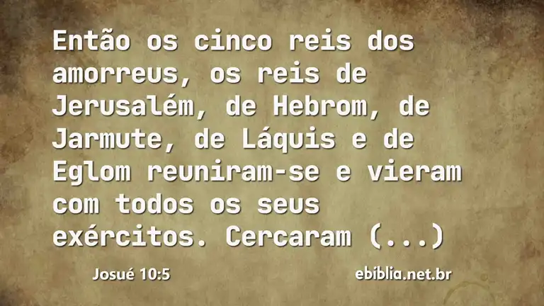 Josué 10:5