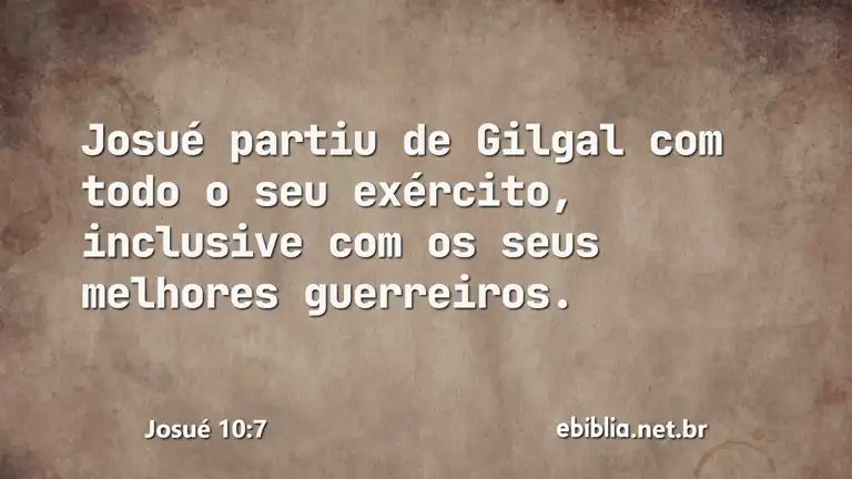 Josué 10:7