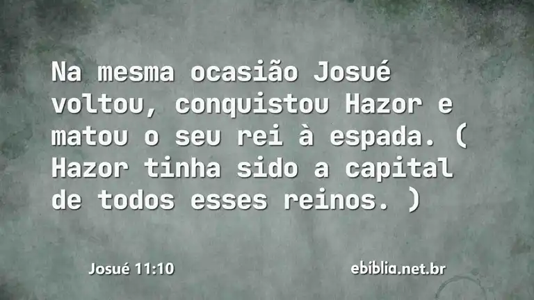 Josué 11:10