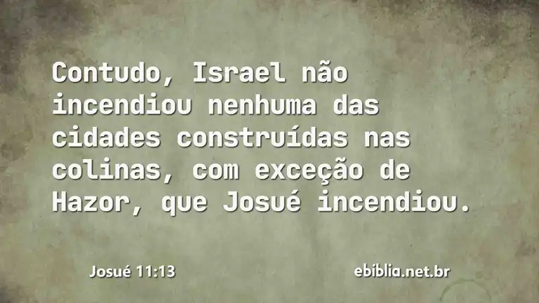 Josué 11:13