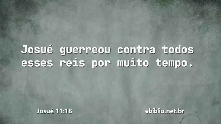 Josué 11:18