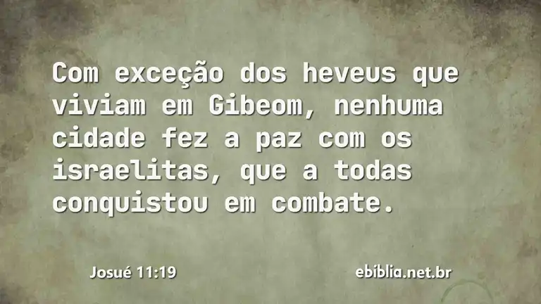 Josué 11:19