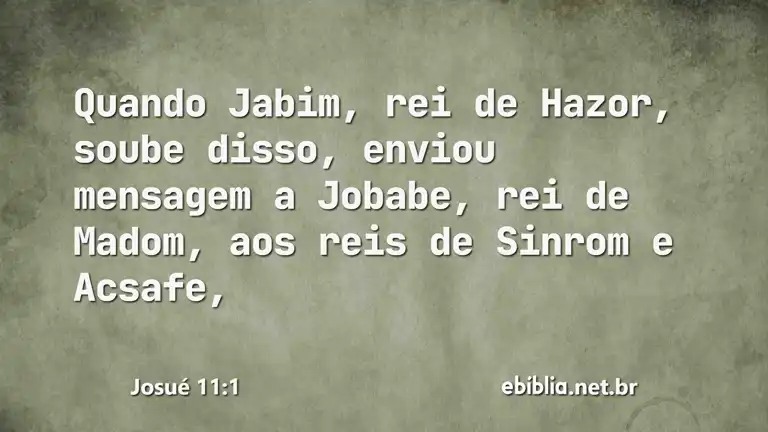 Josué 11:1