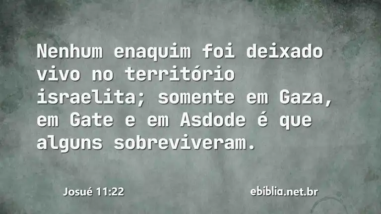 Josué 11:22